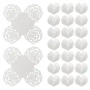 25 PCS Truffle Wrapper 4 Inch Square Cupcake Liner Baking Paper White