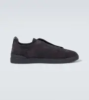 [Zegna] Zegna Triple Stitch suede sneakers AU 9 blue