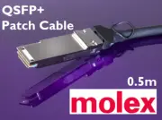 Molex 0.5m 40Gbit QSFP+/QSFP+ Passive DAC Cable 40G P/N: 1110401054