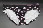 Calvin Klein CK One men black pink heart microfiber hip brief underwear size S