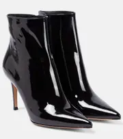[Gianvito Rossi] Gianvito Rossi Patent leather ankle boots AU 4 black