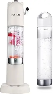 Seltzer Carbonating Water Heater with 2 Carbonated Bottles (1L + 0.5L) Seltzer Sparkling Water Heater, Compatible with 60L CO2 Screw-in (Not Included)