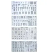 4PCS Universal BGA Reballing Stencil for MTK Huawei Xiaomi MSM CPU PM Power IC P