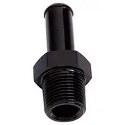 Aeroflow Male NPT to Barb Straight Adapter 1/8" to 1/4", AF841-04BLK