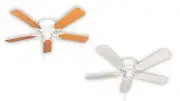 Ceiling Fan with Pull Cord Kisa Deluxe White 105 CM Wings White/Maple