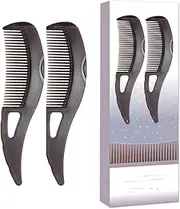 2 pcs new dandruff comb,Hollow Tooth Hairbrush for Scalp Massage, Reduce Scalp Itching/Oil, Dandruff Drush with Skin Scraping Handle,Scalp Care Comb for Women and Men, Small,