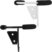 NOLITOY 2pcs Hair Dryer Holder Hanger Hooks Food Jar Sealing Ring Product Bracket Key Storage Baskets Lid Ring Sealing Ring Decoration Product Storage Basket Accessory Keychains Iron