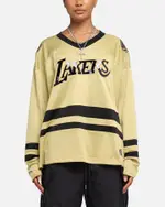 [MITCHELL & NESS] Mitchell & Ness Los Angeles Lakers Chrome Jersey Khaki - Size S S Khaki