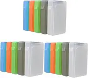 HOMOCONO 5pcs Hard Disk Protector Cases Durable Storage Boxes for Hard Drives for Office and Home Use Grey