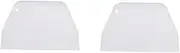 FUNNETOYU 4PCS Food Grade Plastic Cake Scraper Smoother Tool for Cake Decorating Lightweight Easy to Handle Baking Tool for Home Bakers