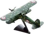 Replica Pre-Build Aircraf for Classic Diecast Vintage Italy CR.42 Airplane Model Adult for Display Military Fans Collections Collection Gift Display
