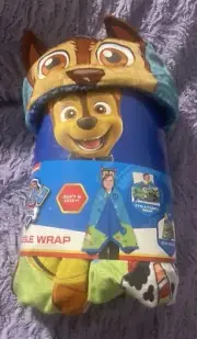 NWT Paw Patrol Snuggle Hooded Wrap Nickelodeon Chase Marshall Rubble Look Out