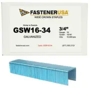 3/4" LEG x 15/16" CROWN 16GA GALV GSW-16 STAPLES 10,000ct | GSW16-34