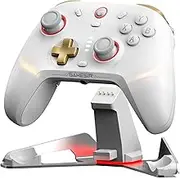 GameSir Cyclone 2 PC Controller Mag-Res TMR Sticks 1000Hz Report Rate Hall & Micro 2-in-1 Triggers RGB Lighting with Charging Dock for PC/Switch/iOS/Android (White)