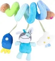 ERINGOGO 1PC Spiral Car Seat for Boy Girl Multifunctional Rattles with Ringing Bell Hanging for Crib Stroller