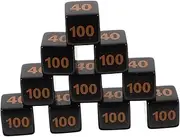 Kisangel 10Pcs Game Dice for Party Card Games Multi Sided Dices for Adults Lightweight Portable Party Props for Fun Gatherings