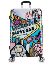 InUSA Las Vegas Prints Lightweight Hardside Spinner