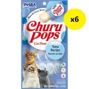 Inaba Churu Pops Tuna Cat Treats 60g x 6 (+_+)