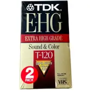 TDK T120 Q High Grade Standard VHS VCR Recording Tapes New Sealed