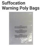 Open end 2mil Suffocation Warning Bags 12x18 1000/CASE