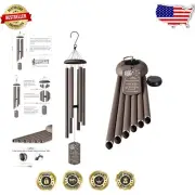 Rustproof 43" Hand-Tuned Wind Chimes - Meaningful Gifts for Sympathy and Peace
