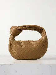 [Bottega Veneta] Bottega Veneta - Jodie Mini Knotted Intrecciato Leather Tote - Light brown - One size One size Brown