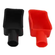 2 Pcs Car Battery Positive and Negative Covers, Rubber Sleeves, Battery8154