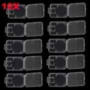 New Holder Plastic Transparent Storage Box Memory Card Case SD/TF SDHC Card