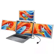 14"FHD Laptop Screen Extender Portable Quad-screen Monitor fr 13.6-17.3" Laptop