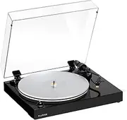 Fluance RT85N Reference High Fidelity Vinyl Turntable Record Player with Nagaoka MP-110 Cartridge, Acrylic Platter, Speed Control Motor High Mass MDF Wood Plinth Vibration Isolation Feet - Piano Black