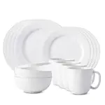 Juliska Puro Whitewash 16 Piece Dinnerware Set