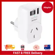 European Travel Plug Adapter, Addtam International Power Plug with 3 USB(2 US...