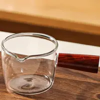 在飛比找momo購物網優惠-【樂邁家居】天然紅壇木柄 玻璃量杯 110ml(咖啡蜂蜜/輕