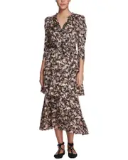 Marchesa Notte Juniper Floral Dress