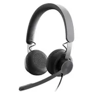 Logitech Zone Wired USB Headset - Black, 40mm Drivers, USB-C Connector