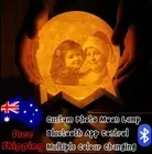 3D Moon Lamp Custom Night Light Moonlight Desk Table Phone Control Motion Sensor