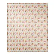 Creative Products Leave Carrots 50 x 60 Sherpa Fleece Blanket