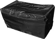 All-Weather Cart Cover - Heavy Duty Black Oxford Fabric Utility Cart Protector, Reinforced Waterproof Top | Shield Against Sun Damage, Moisture, Snow Accumulation & Outdoor Elements For Garden