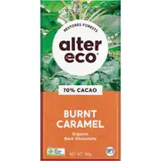Alter Eco Chocolate Organic Dark Burnt Caramel 80g (Pack of 12)
