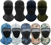 9PCS Balaclava Ski Face_Mask Full Face_Mask Breathable Sun UV Protection Full Face Cover for Men Women Outdoor