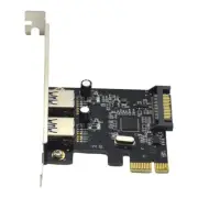 PCIE Expansion Card PCI-E to 2-Port USB3.0 5Gbps Convert Card Riser for7043