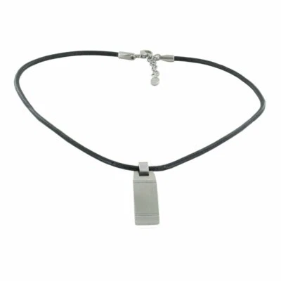 Esprit Men Necklace Stainless Steel Leather ESNL116908B450