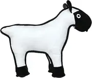 Tuffy Dog Toy, White/Black