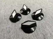 4 pcs set black/silver tv - cooker style knobs John Lennon for Rickenbacker