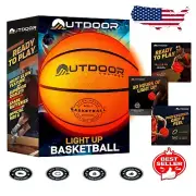 Official Size 7 Light-Up Basketball Set with Pump & Batteries - 30 Hours of Fun