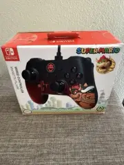 New Sealed PowerA Super Mario "Bowser" Nintendo Switch Wired Controller