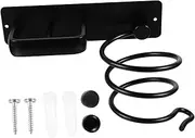 Baluue Bathroom Hair Dryer Bracket Aluminum Alloy Organizer Wall Mount Nail or Drilled Home Beauty Tool