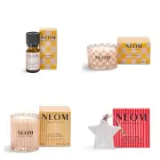 Neom Cosy Nights Travel +Full Size Scented Candle,Essential Oil Blend & Diffuser