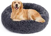 NOYAL Donut Dog Cat Bed, Soft Plush Pet Cushion, Anti-Slip Machine Washable Self-Warming Pet Bed - Improved Sleep for Cats Small Medium Dogs (Multiple Sizes)
