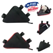 Cycling Bicycle Sporting Accessories Front Frame Bike Triangle Bag Black Pouch